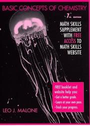 Front cover of Basic Concepts of Chemistry, With Math Skills Website by Leo J. Malone