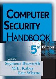 Cover of Computer Security Handbook by Seymour Bosworth