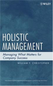 Cover of Holistic management by William F. Christopher