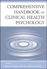 Front cover of Comprehensive handbook of clinical health psychology by M. Indira Paharia