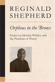 Cover of Orpheus in the Bronx by Reginald Shepherd