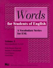 Cover of Words for Students of English: A Vocabulary Series for Esl by Holly Deemer Rogerson