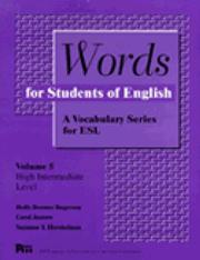 Cover of Words for Students of English: A Vocabulary Series for Esl by Holly Deemer Rogerson