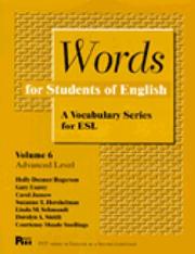 Cover of Words for Students of English by Holly Deemer Rogerson