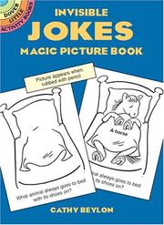 Front cover of Invisible Jokes Magic Picture Book by Cathy Beylon