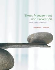 Front cover of Stress Management and Prevention by Jeffrey Kottler
