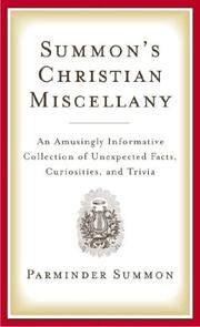 Front cover of Summon's Christian miscellany by Parminder Summon