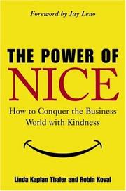 Cover of The power of nice by Linda Kaplan Thaler