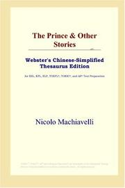Front cover of The Prince & Other Stories by Niccolò Machiavelli