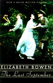 Cover of The last September by Elizabeth Bowen