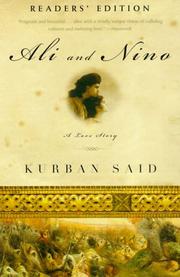 Front cover of Ali und Nino by Kurban Said