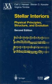 Cover of Stellar interiors by Carl J. Hansen