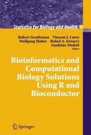 Front cover of Bioinformatics and computational biology solutions using R and Bioconductor by Robert Gentleman
