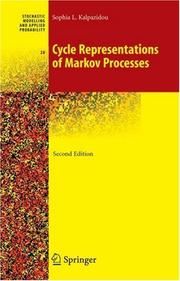 Cover of Cycle Representations of Markov Processes (Stochastic Modelling and Applied Probability) by Sophia L. Kalpazidou