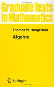 Cover of Algebra by Thomas W. Hungerford