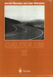 Cover of Calculus III by Jerrold E. Marsden