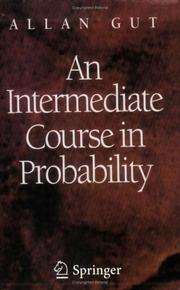 Front cover of An intermediate course in probability by Allan Gut