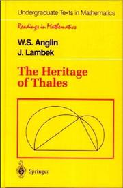 Front cover of The heritage of Thales by W. S. Anglin