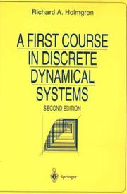 Cover of A first course in discrete dynamical systems by Richard A. Holmgren