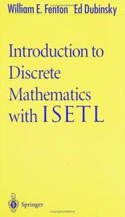 Cover of Introduction to discrete mathematics with ISETL by William E. Fenton