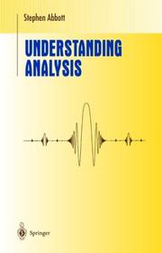 Cover of Understanding Analysis by Stephen Abbott