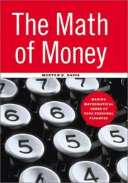 Front cover of The math of money by Morton D. Davis