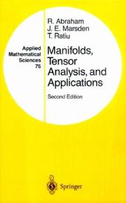 Cover of Manifolds, tensor analysis, and applications by Ralph Abraham