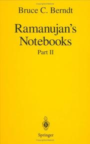 Front cover of Ramanujan's Notebooks by Bruce C. Berndt