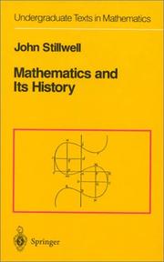 Front cover of Mathematics and its history by John C. Stillwell