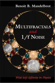 Front cover of Multifractals and 1/f noise by Benoît B. Mandelbrot