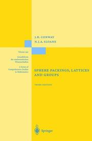 Front cover of Sphere packings, lattices, and groups by John Horton Conway