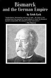 Front cover of Bismarck and the German Empire by Erich Eyck