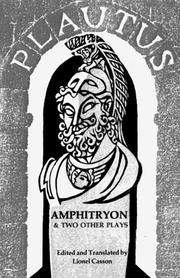 Front cover of Amphitryon, and two other plays by Titus Maccius Plautus