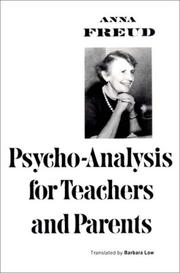 Front cover of Einführung in die Psychoanalyse für Pädagogen by Anna Freud