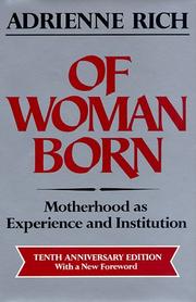 Front cover of Of Women Born by Adrienne Rich
