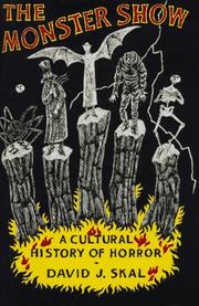 Cover of The monster show by David J. Skal