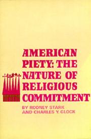 Front cover of American Piety by Rodney Stark