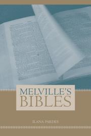 Cover of Melville's Bibles by Ilana Pardes