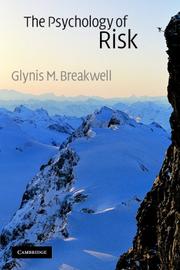 Cover of The Psychology of Risk by Glynis M. Breakwell