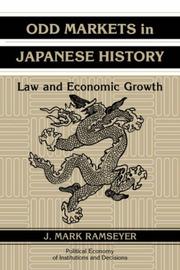 Front cover of Odd Markets in Japanese History by J. Mark Ramseyer