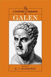 Cover of The Cambridge Companion to Galen by R. J. Hankinson