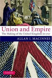 Cover of Union and Empire by Allan I. Macinnes