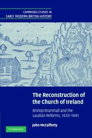 Front cover of The Reconstruction of the Church of Ireland by John McCafferty