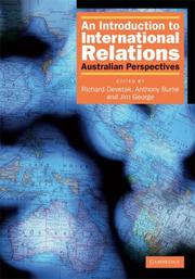 Front cover of An Introduction to International Relations by Richard Devetak