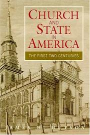 Cover of Church and State in America by James H. Hutson