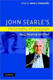 Front cover of John Searle's Philosophy of Language by Savas L. Tsohatzidis