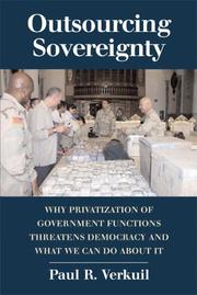 Cover of Outsourcing Sovereignty by Paul R. Verkuil