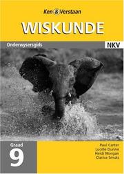 Front cover of Study & Master Mathematics Grade 9 Teacher's Guide Afrikaans Translation by Paul Carter