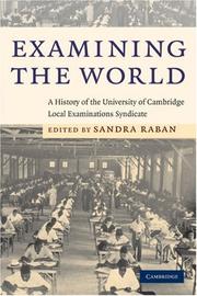 Cover of Examining the World by Sandra Raban