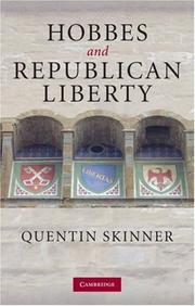 Front cover of Hobbes and Republican Liberty by Quentin Skinner